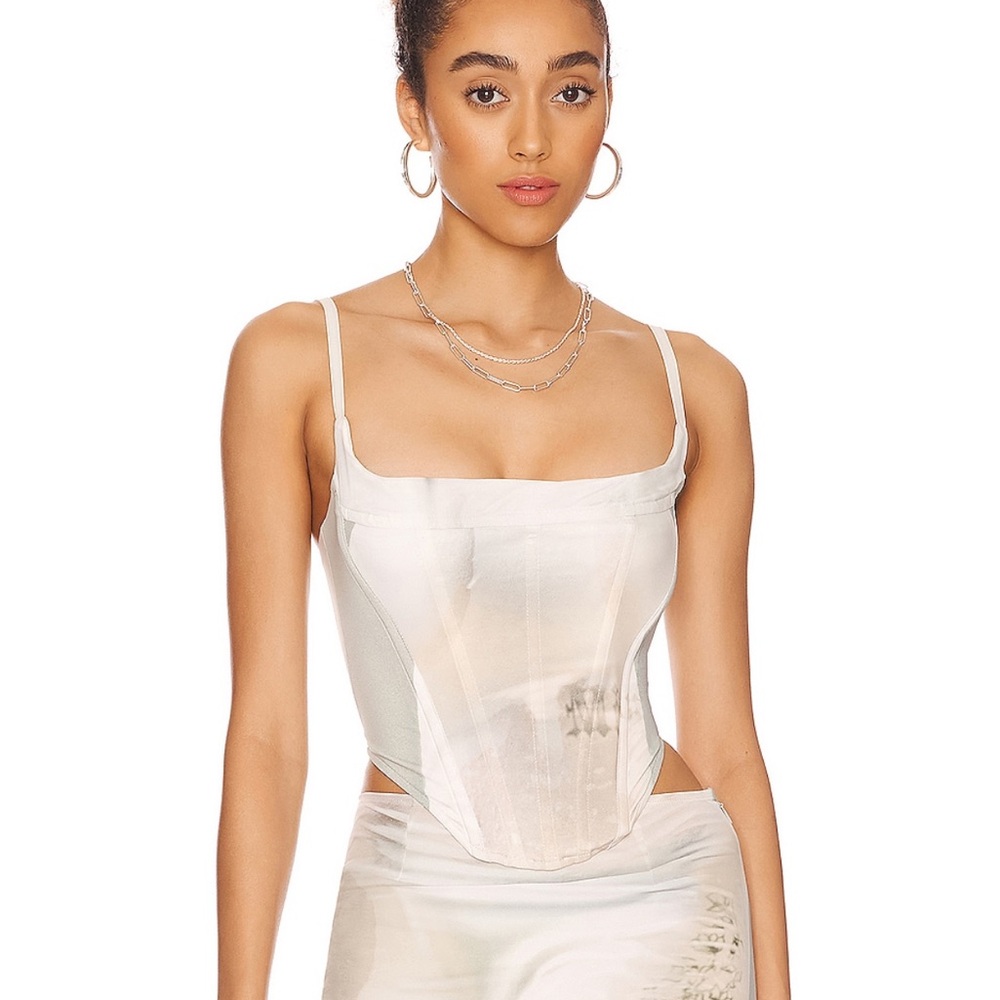 Miaou White Corset Top